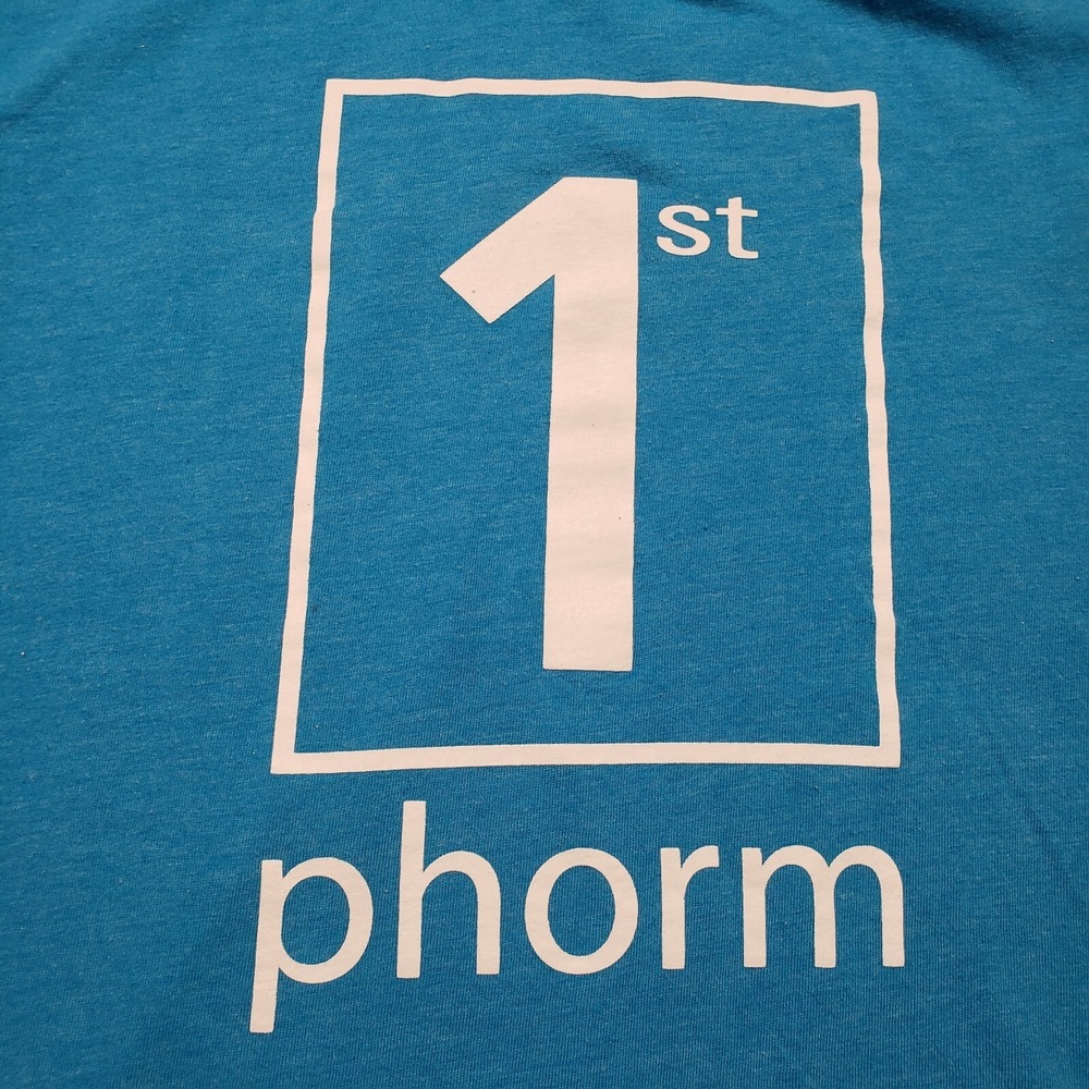1st Phorm Top Womens Medium Blue Short Sleeve Tee